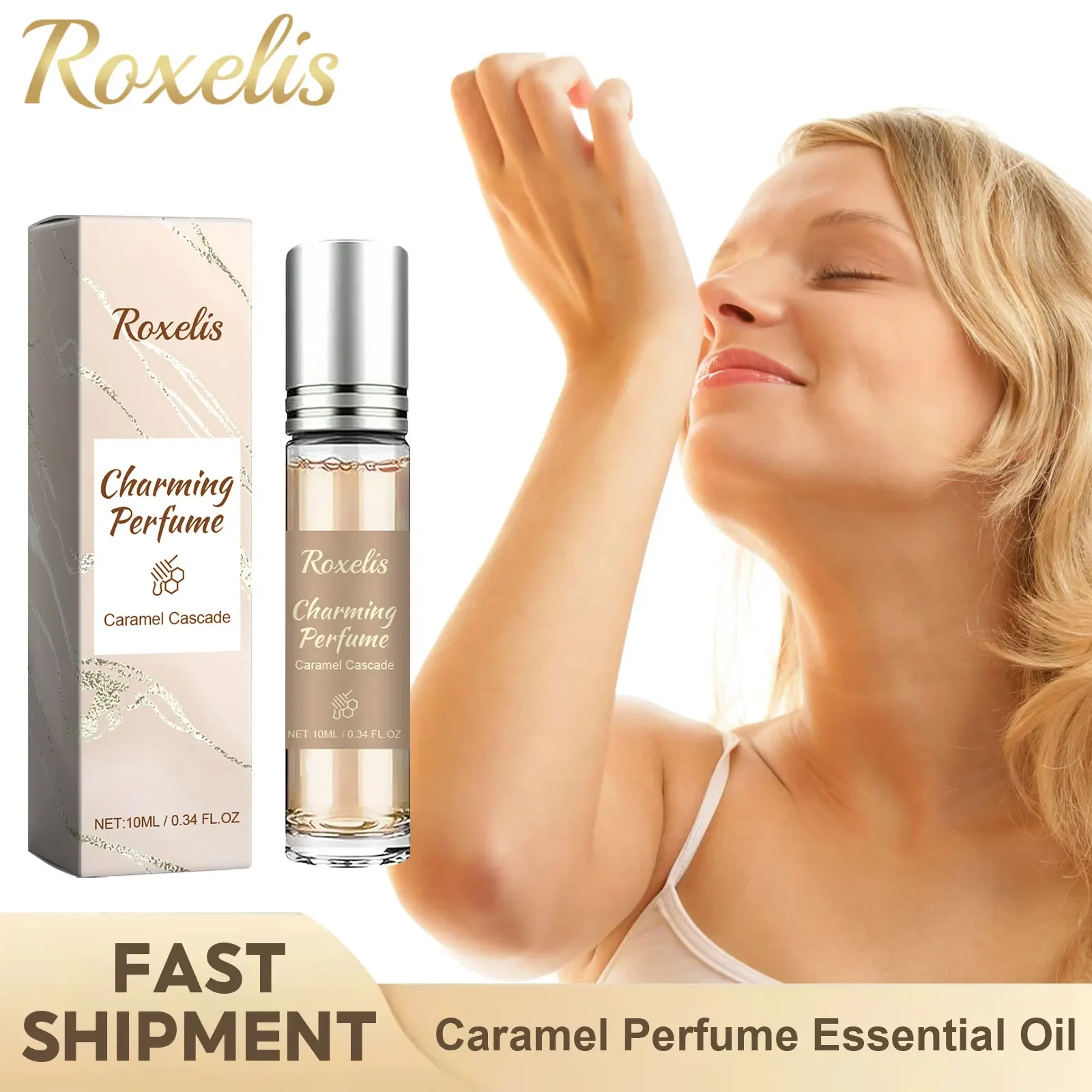 Roxelis Honey Infused Perfume Caramel Lasting Sweet Aroma Light Scent Fresh Exudes Feminine Elegant Charming Fragrance Perfume