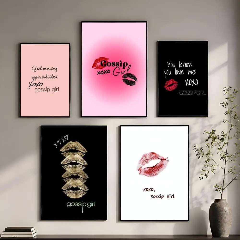 Plot G-Gossip Girl-S Youth Poster Perfect Sticker Self Adhesive for Office Home Theater Wall Art Decor Fancy Gift