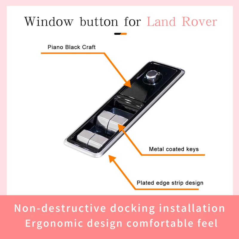 For Land Rover Range Rover Evoque Vogue Window Up / Down Button Sensitive And Stylish High-end Easy Installation