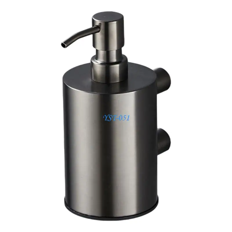 E15A 304 Stainless Steel Wall Mounted Soap Dispenser with Large Capacity & Modern Design Soap Container Suitable for Bathroom