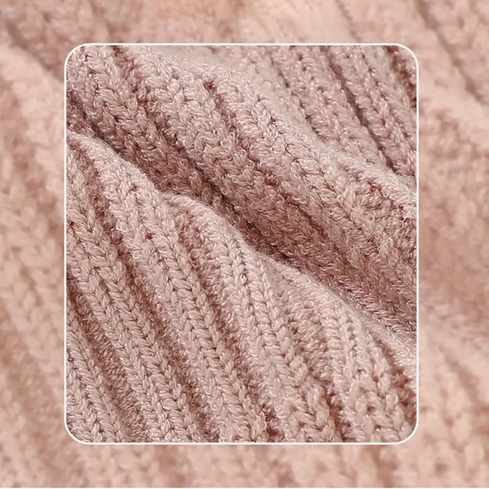 Cold-Proof Neck Warm Beanies Scarf Integrated Windproof Collar Kid Earmuffs Caps Balaclavas Pullover Cap Outdoor