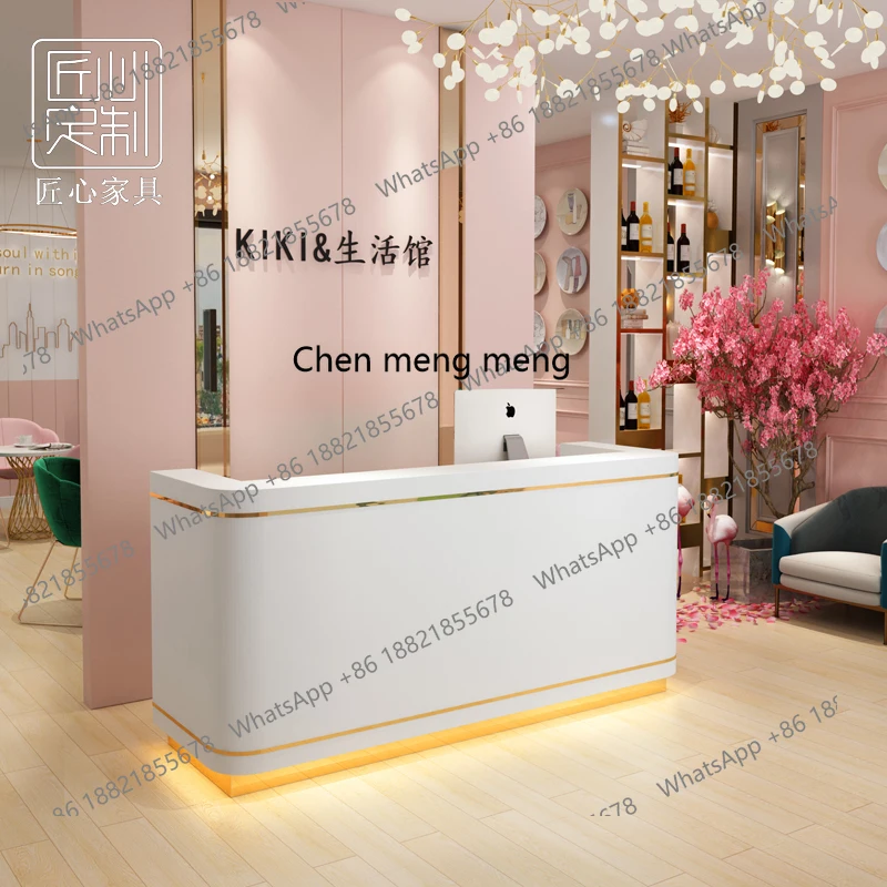 

Nordic clothing store checkout page Small counter Beauty salon Bar counter Commercial table