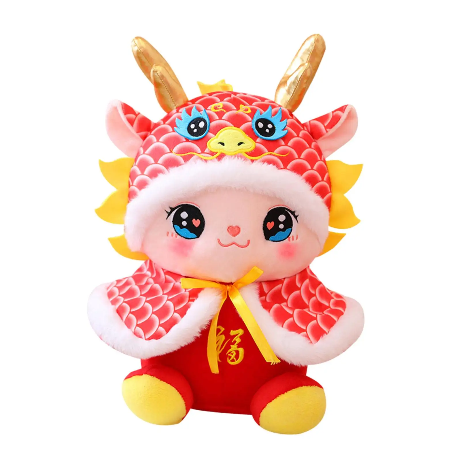New Year Dragon Stuffed Animals Pillow Lucky Lovely Chinese New Year Decorations for New Year Gift Spring Festival Ornaments