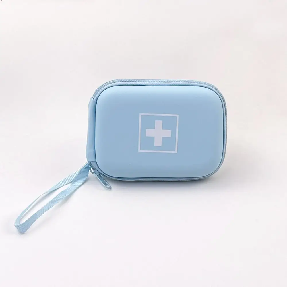 Shockproof Travel Emergency Bag Large Capacity Waterproof Pill Bottle Organizer Divided Interior with Handle Pill Pocket Nursing