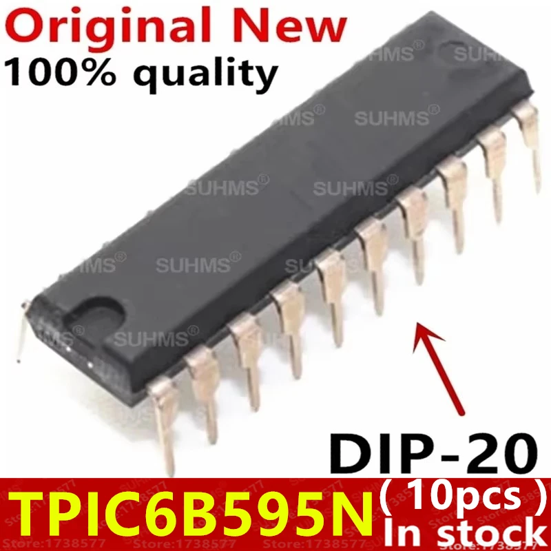 (10piece)100% New TPIC6B595N TPIC6B595 DIP-20 Chipset