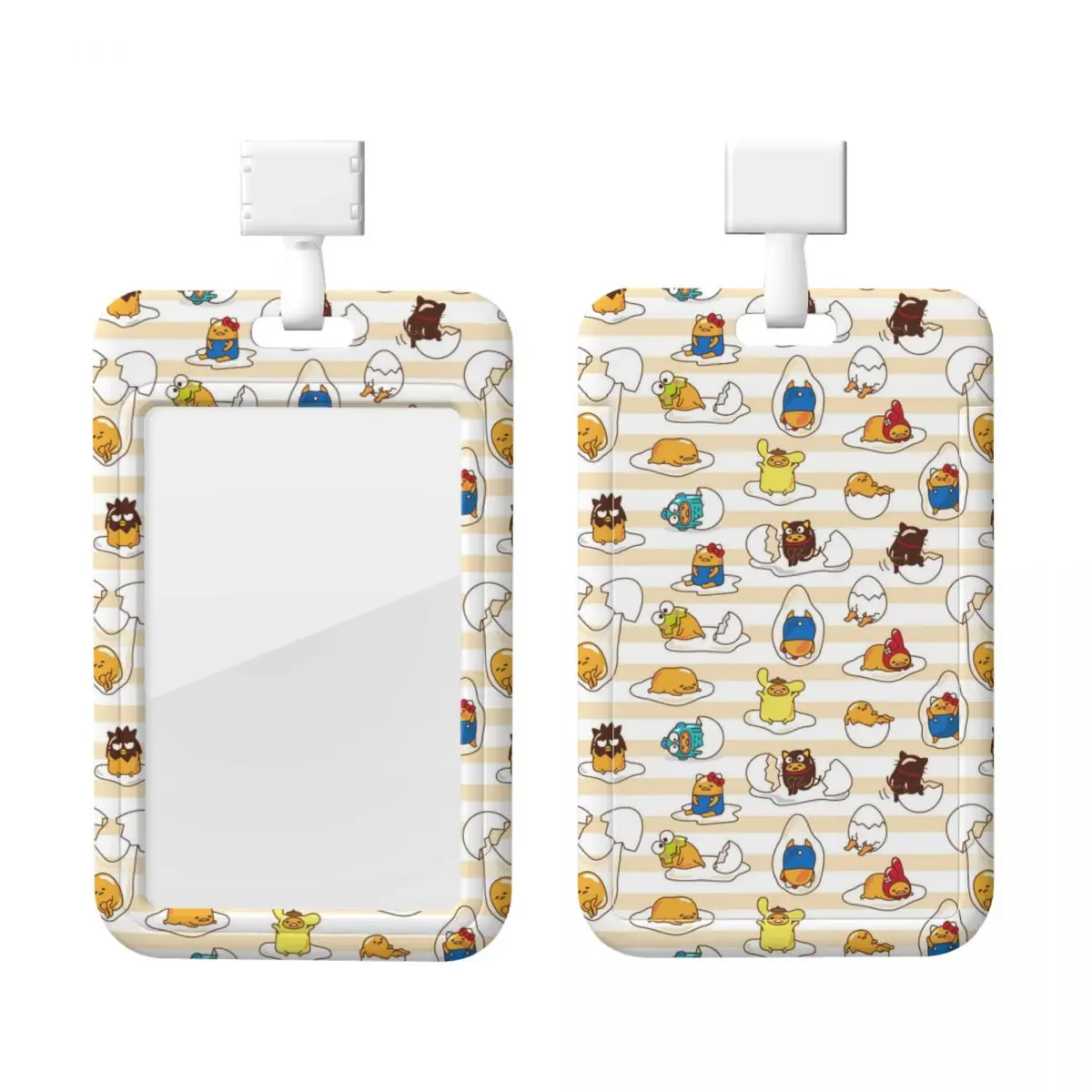 

Custom Neck Lanyard Card Holder Gudetama Card Badge Holder For Subway Bus Bank Card Lanyard Credential Badge Holder Factories