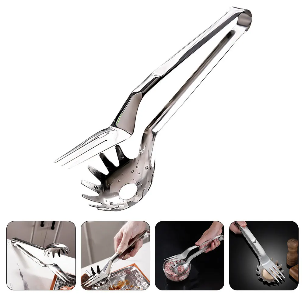 

Steel Steak Tong Bbq Grill Tongs For Cooking Bbq Accessory Roasting Seafood Kitchen Food Accessory