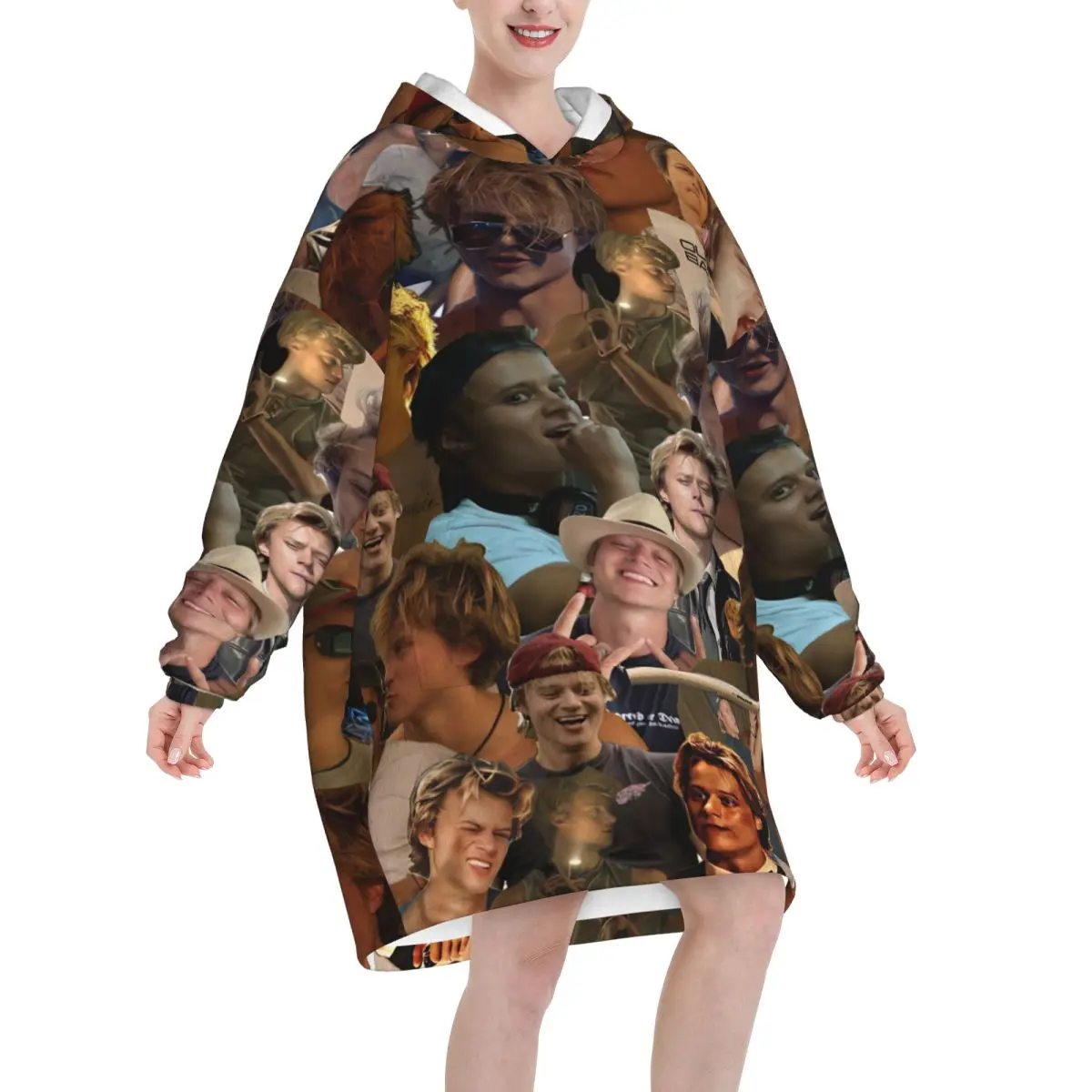 Oversized JJ Maybank Wearable Blanket Gifts for Women Men Ultrasoft Plush Warm Sweatshirt Blankets With Pocket