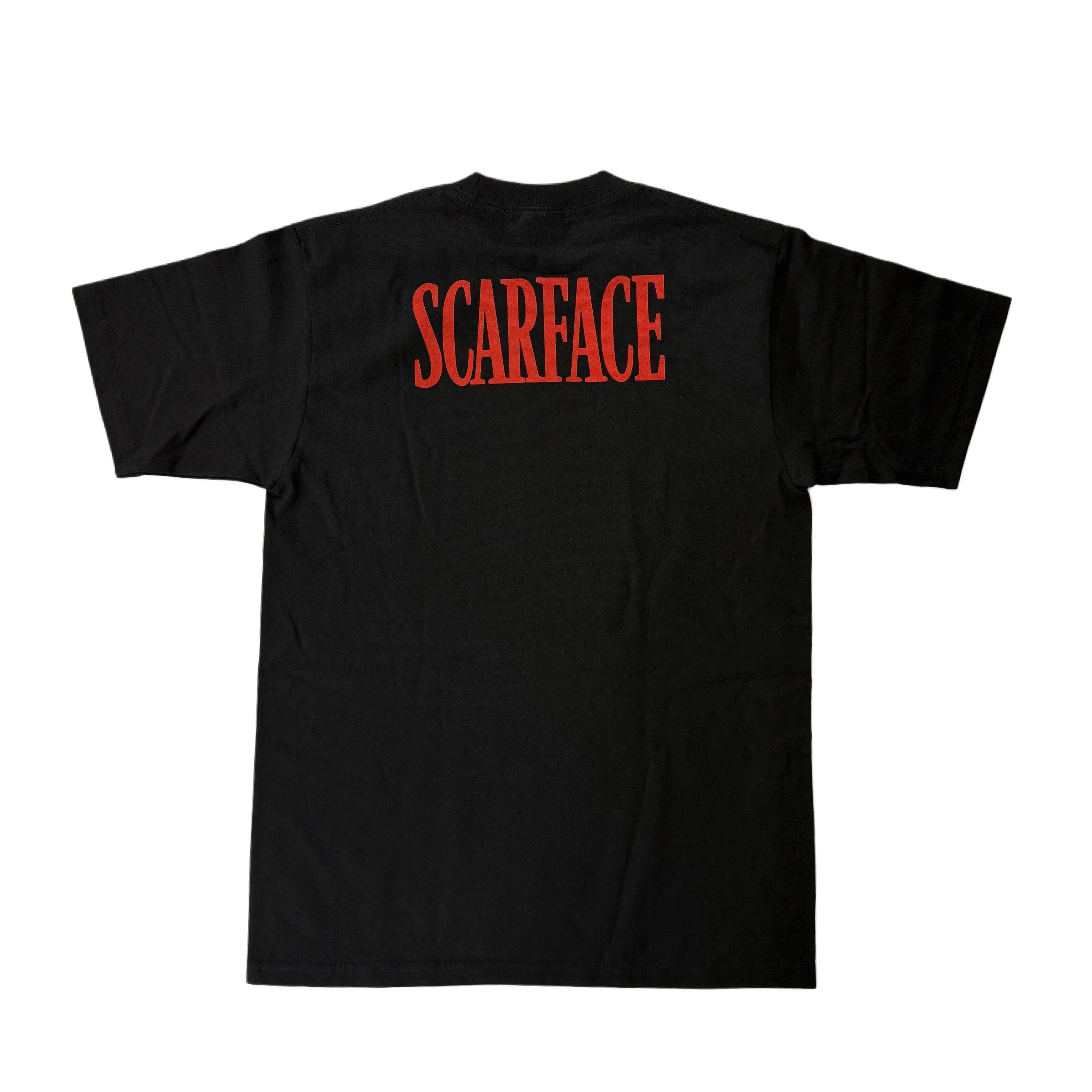 Movie Portrait T Shirt Men Women Short Sleeve Tony Montana Desk Reflection Liquor Detail Graphic Crew Neck Cotton Fan Tee