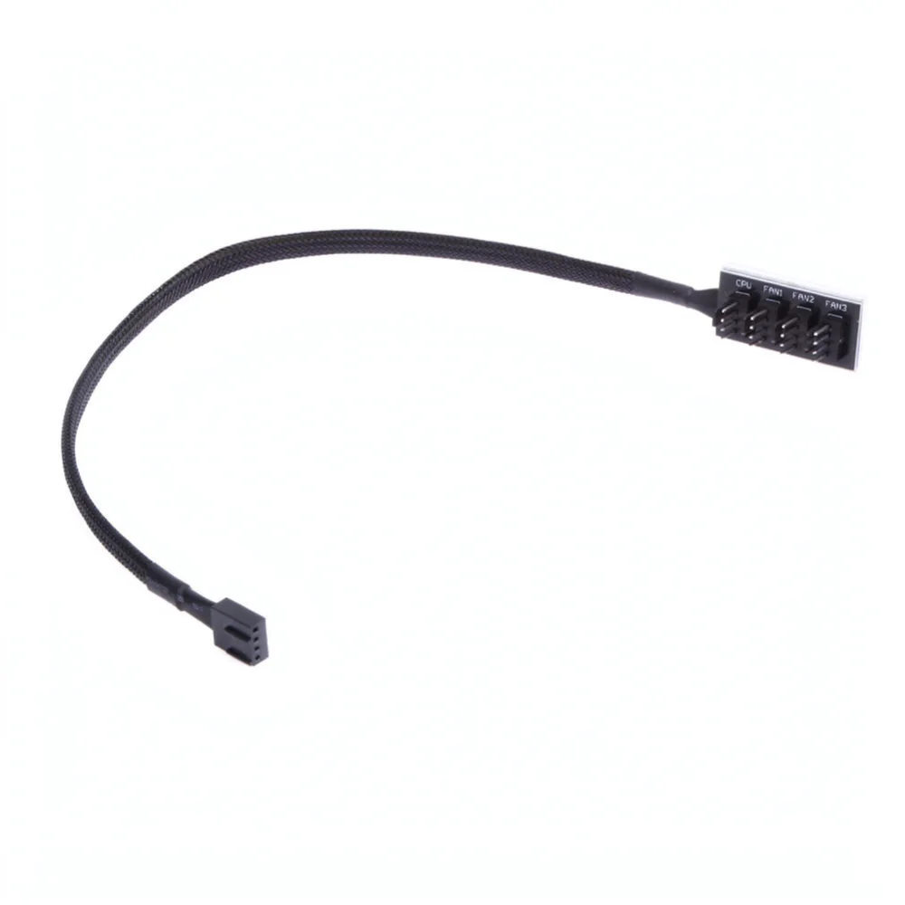 PWM Cooling Fan Hub Splitter Adapter For Chuanfu PC Case 4 Pin Extension Cord Computer Internal Radiator Wire Accessory