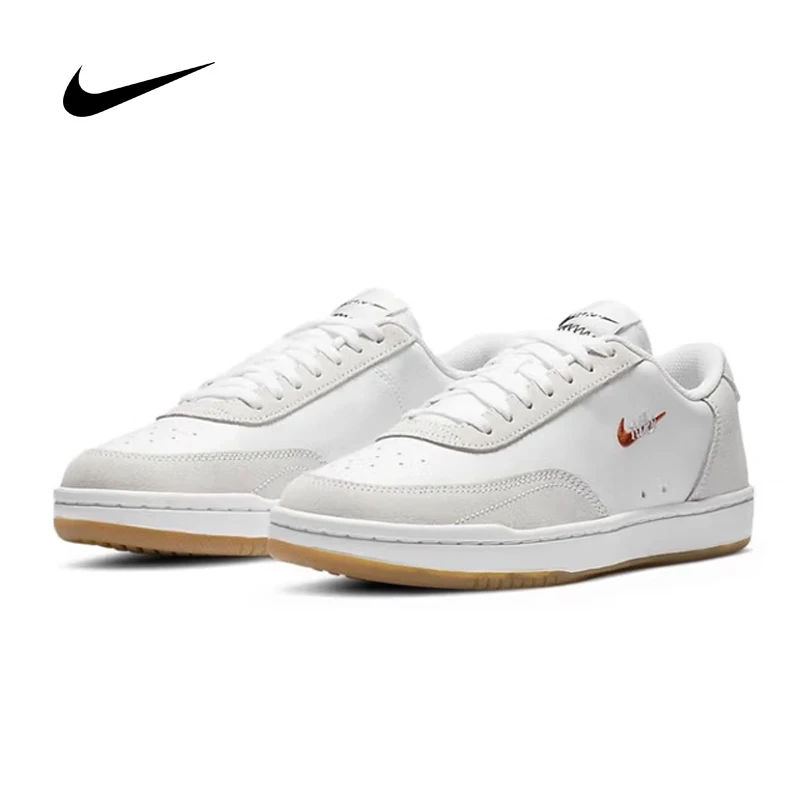 

Nike Women's Court White Casual Shoes Lightweight Breathable Low-Top Skateboard Sneakers CW1067-102