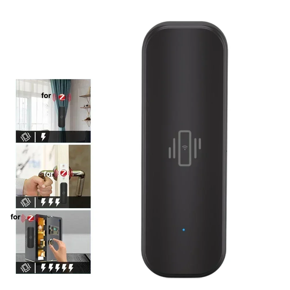 

Для датчика вибрации Zigbee для дома, датчик вибрации, удаленная сигнализация, удаленный монитор, уведомление о тревоге
