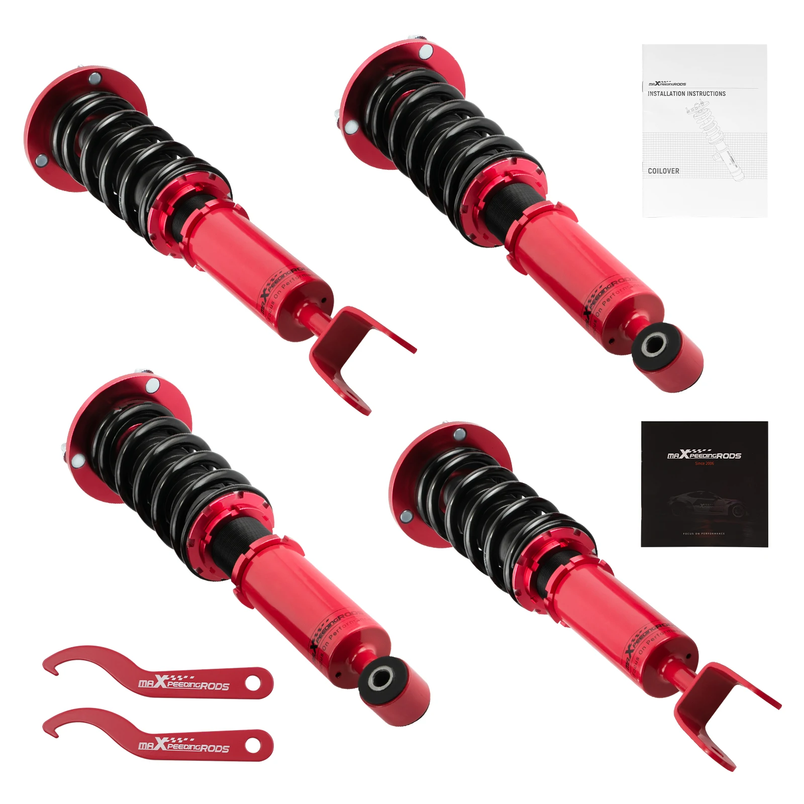 Coilovers for Lexus SC300 SC400 1992-2000, for Toyota Supra 1993-1998, Ride Height Adjustable Coilovers Suspension Kit Struts