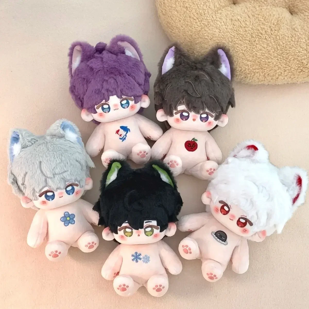 

10/20cm Love and Deepspace Xavier Sylus Rafayel Sylus Caleb Cotton Body Anime Cartoon Plush Plushie Cosplay Figures Gift