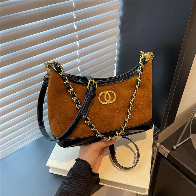 

2025 SS Chain-Strap Underarm Bag, Multi-Way Convertible Shoulder & Crossbody Purse for Women, Versatile Day to Night Tote