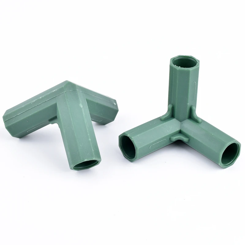 2-20Pcs Garden Greenhouse Frame Pipe Fitting Connectors Plant  Flower Stake Fencing Joints Home ID 16mm 3-way 4-way 2-way 5-way