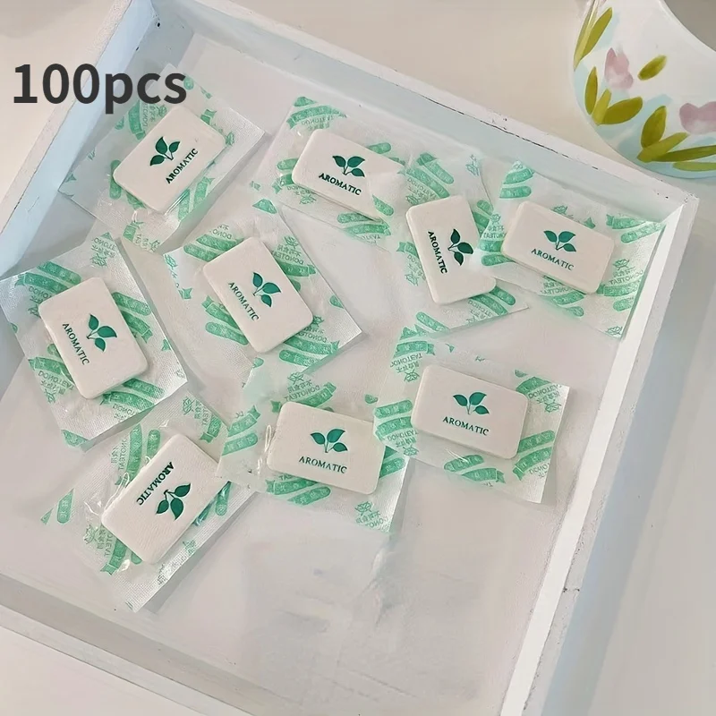 100pcs Jasmine Fragrance Bags - Perfect for Wardrobes, Cars, and Home Fragrances