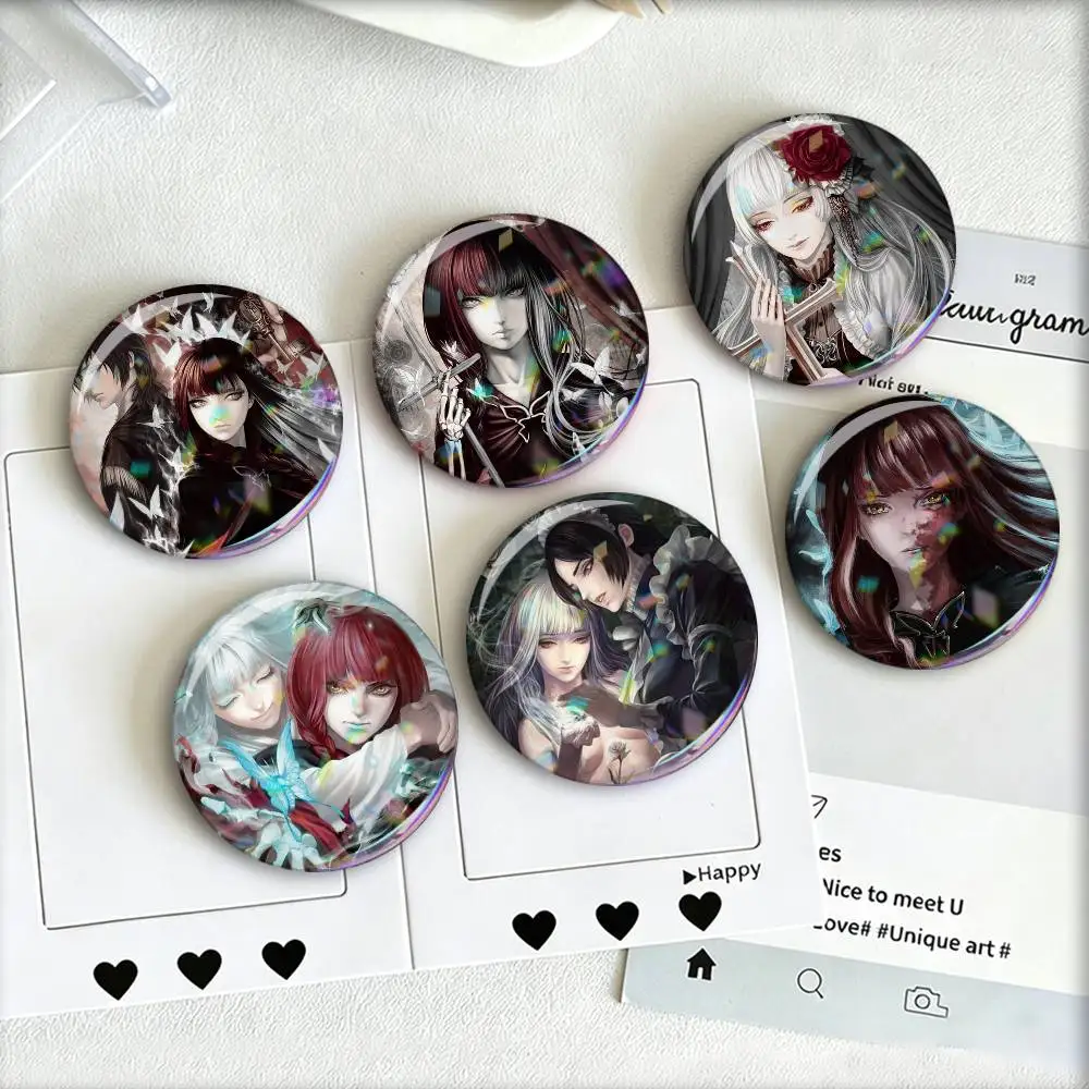 

T-The House In Fata Morgana Laser Badge Applicable For Backpack Clothes Hats Decor Creative Accessories