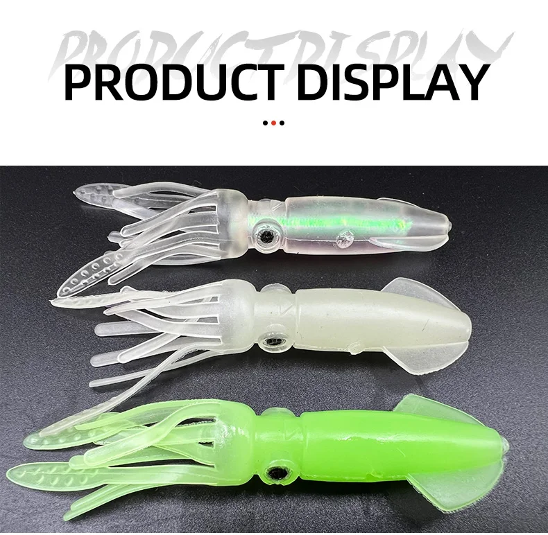 ShareShark 5 Stück/Set 10cm Bionischer Tintenfisch-Köder Künstlicher Meeresfischerei-Köder Outdoor-Angelzubehör – Detail 9