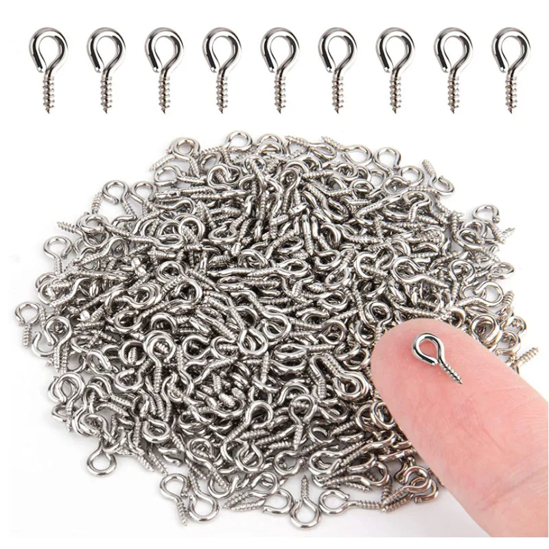

100/200PCS DIY Jewelry Accessories, Croissants, Screws, Jewelry Accessories, Sheep Eye Nails For DIY Handmade