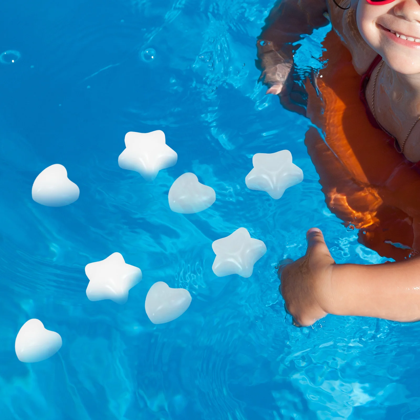 

100pcs Indoor Decorative Smooth Playhouse Toys Ocean Game Pits Swimming Pool Toys Star Shaped Children Plastic Toy