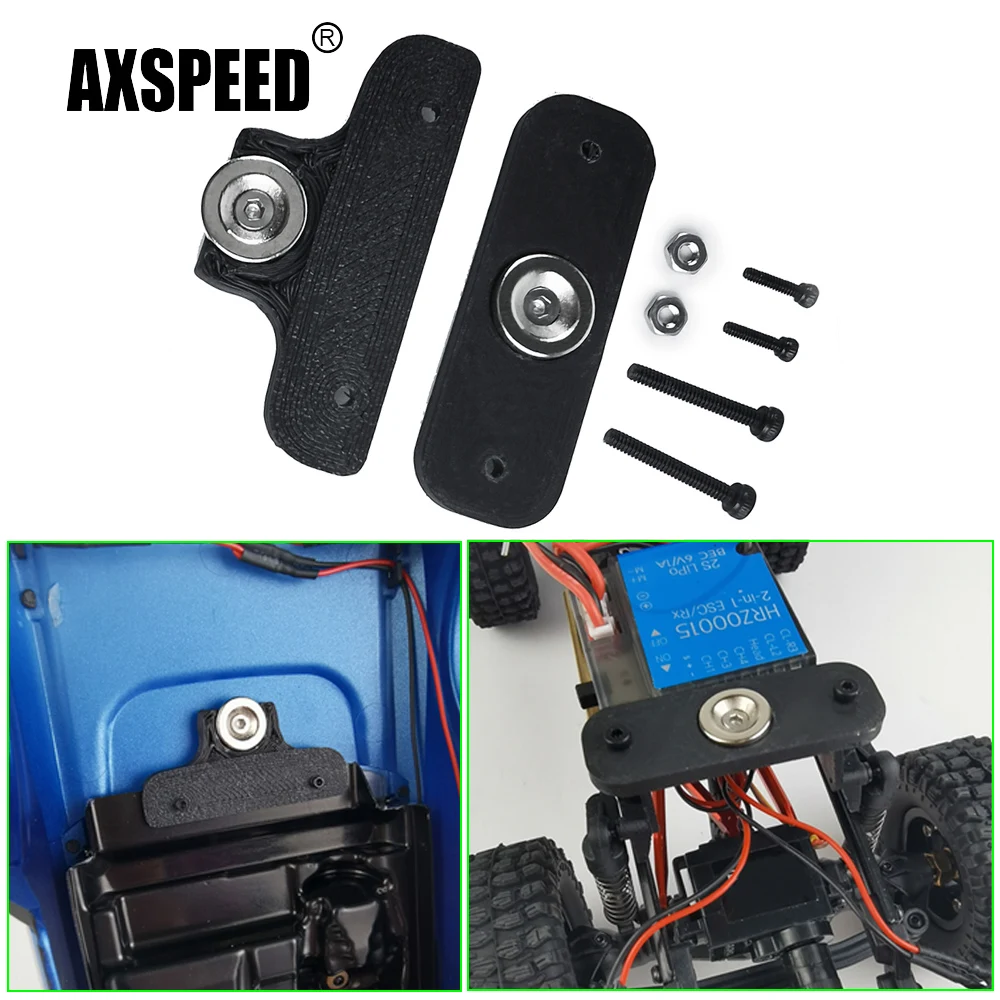 AXSPEED mıknatıslı araba vücut kabuk sütun sonrası montaj tutucu eksenel SCX24 AXI00006 Bronco 1/24 RC paletli araba parçaları aksesuarları