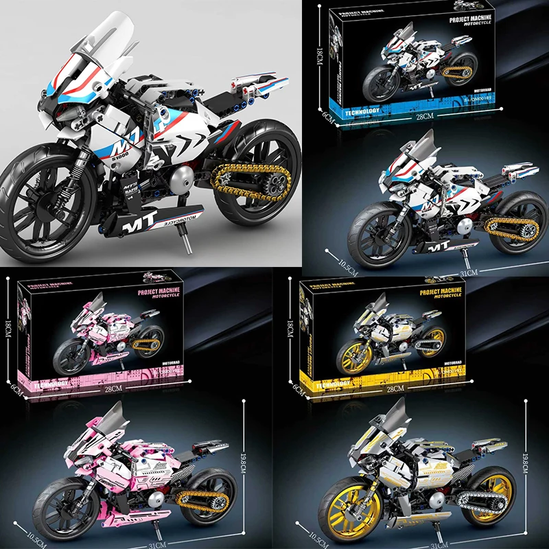 2026 Technische Mini Bausteine Motorrad Modell Stadt Mechanische Auto Racing Sport Geschwindigkeit Super Ziegel Puzzle Spielzeug Erwachsene Geschenk