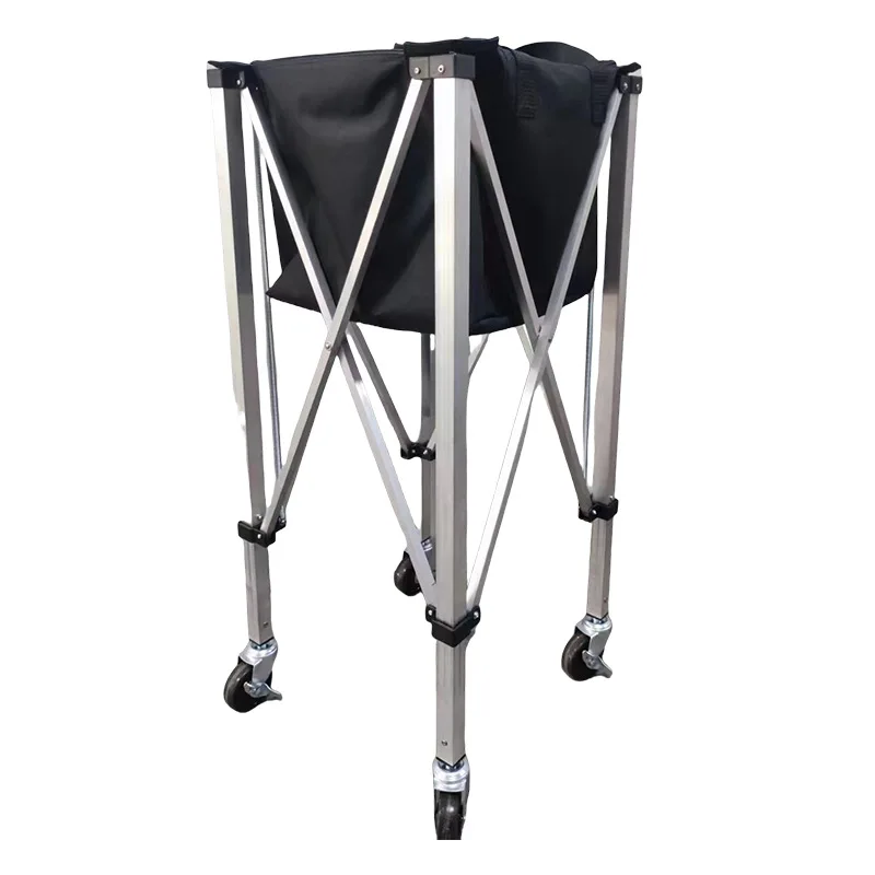 

Lightweight Tennis Pickleball & Baseball Hopper with Wheels Sports Teaching Cart for Efficient Training