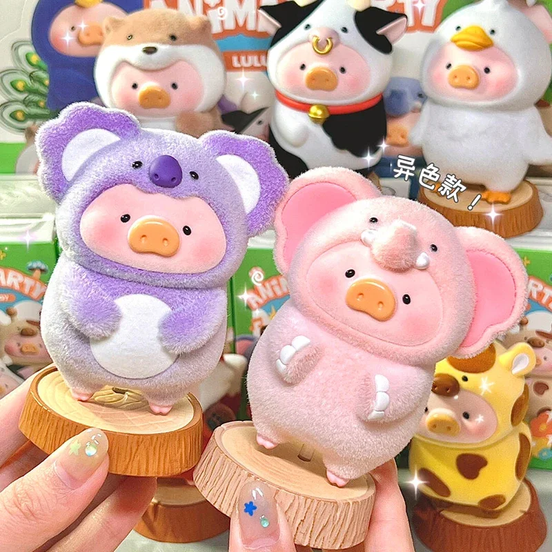 

LULU The Piggy Animal Party Series Blind Box Mystery Desktop Ornament Kawaii Anime Doll Cute Action Figure Collection Model Gift