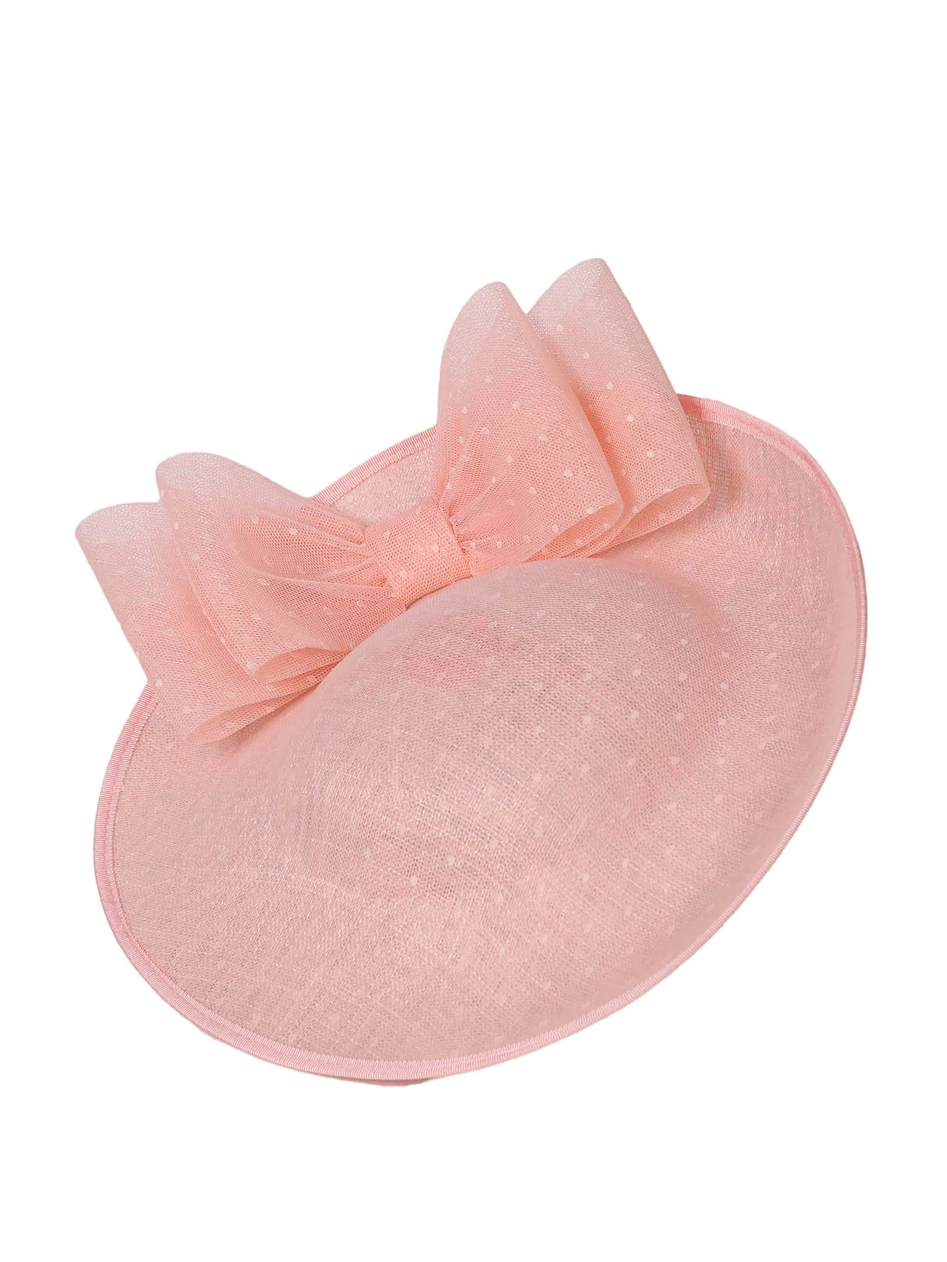 Sinamay Derby Church Hat for Women - Elegant Kentucky Fascinator with Bow,Bridal Wedding Tea Party Dress Formal Cocktail Top Hat view 6