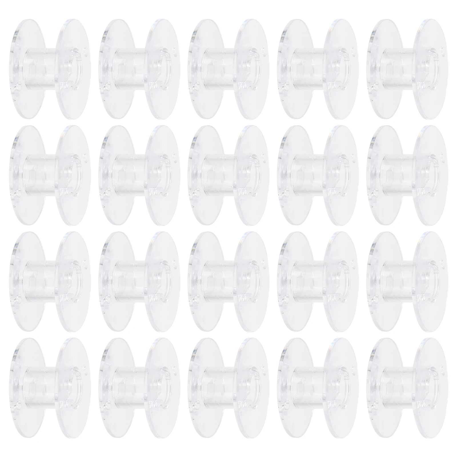 50 قطعة بكرات الماكينة شفافة المحمولة الملحقات المنزلية لاستبدال أجزاء الخياطة لوازم الخياطة المنزلية #6