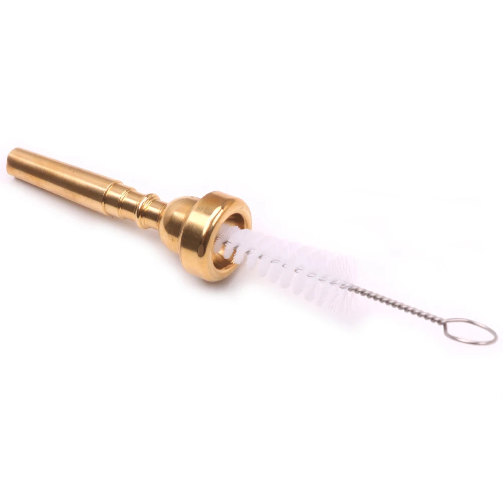 

1Set Trumpet Mouthpiece and Brush Set High Sound Quality Wear Resistant Practical Gift for Players Trumpet Mouthpiece