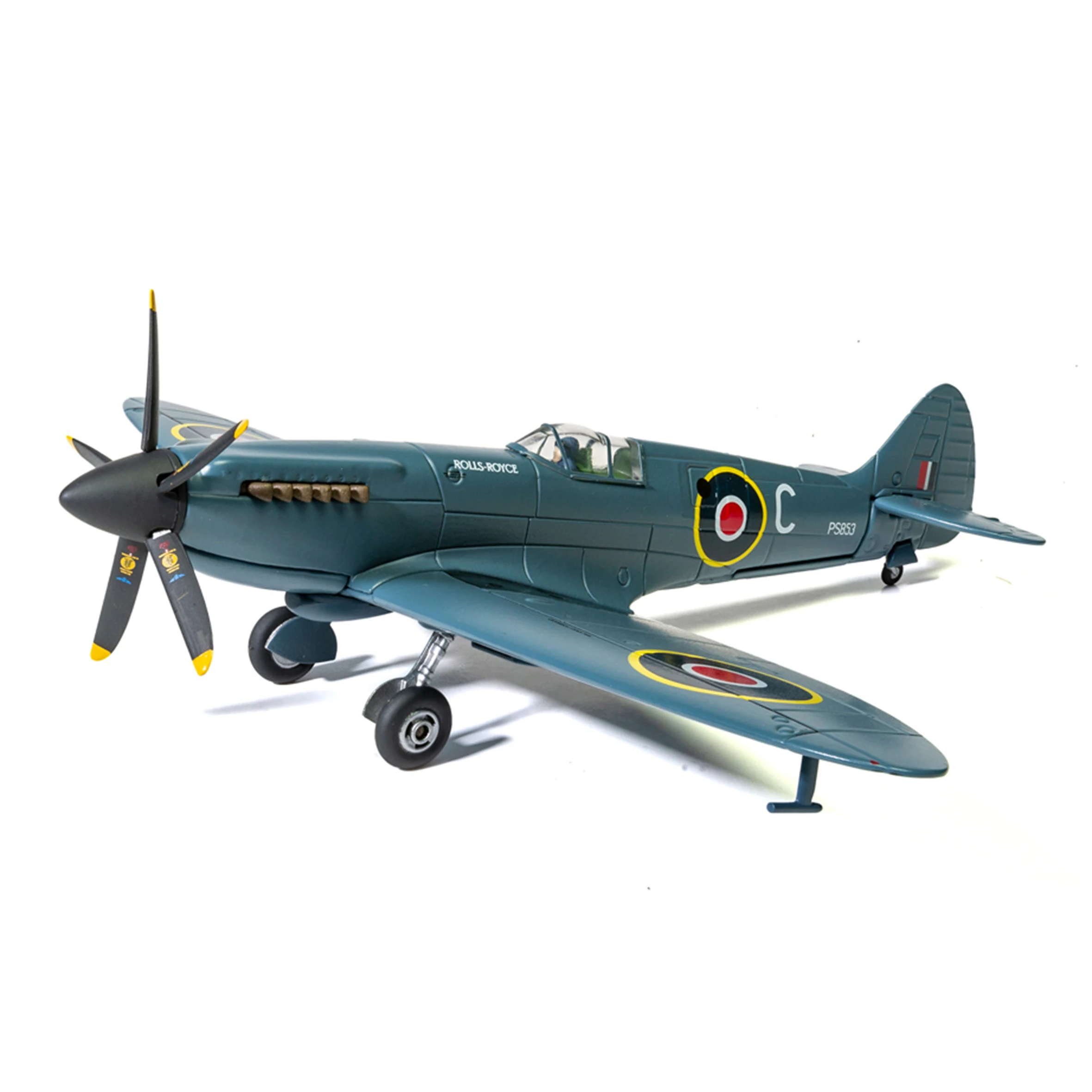 1/72 AA38708 Royal Air Force Spitfire PR.XIX fighter model (five bladed propeller) alloy collectible model