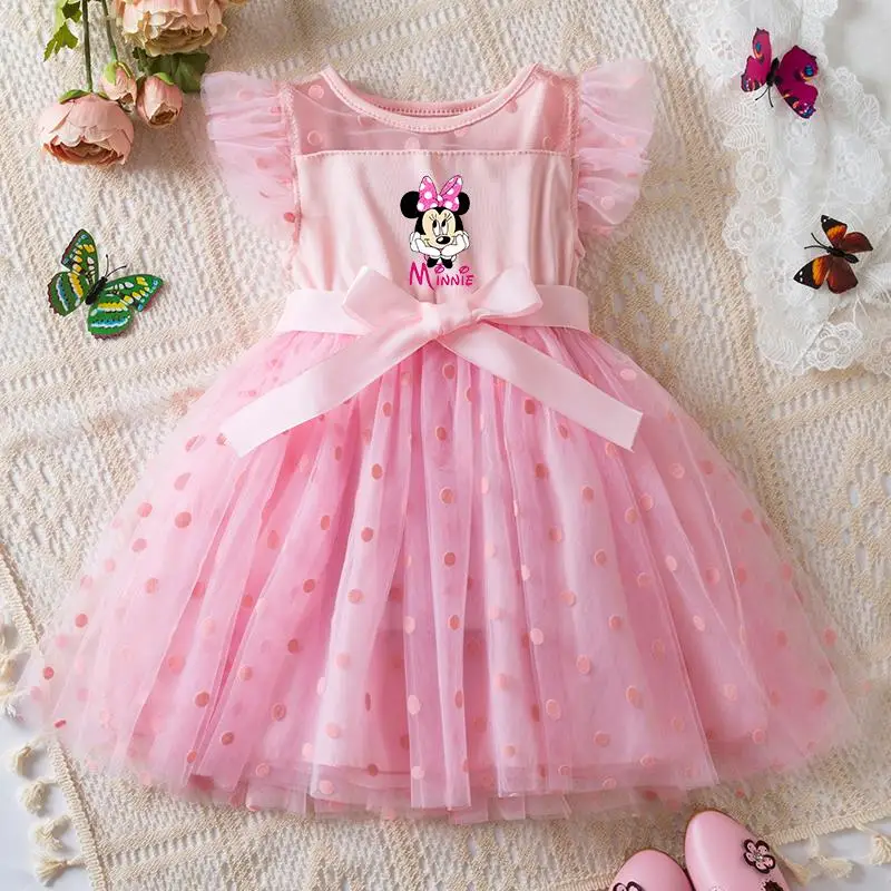 

Mickey Minnie Mouse Girls Dress Clothes Kids Party Halloween Carnival Birthday Party Princess Evening Tutu Dresses 2-6Y Children