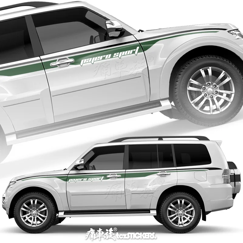 Car sticker FOR Mitsubishi pajero sport V97 V93 V73 modified custom sports Vinyl Film accessories