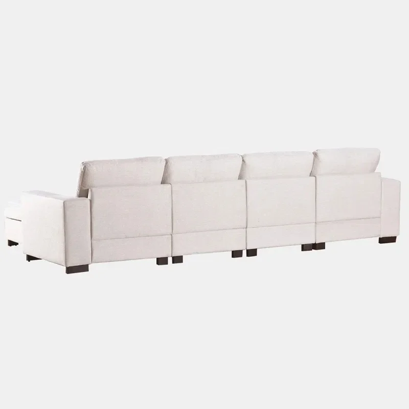 

Fabric beige Upholstered Sitting Room Furniture Living Room Sofa Couches Corner Sofa Bed For Home Office Hotel