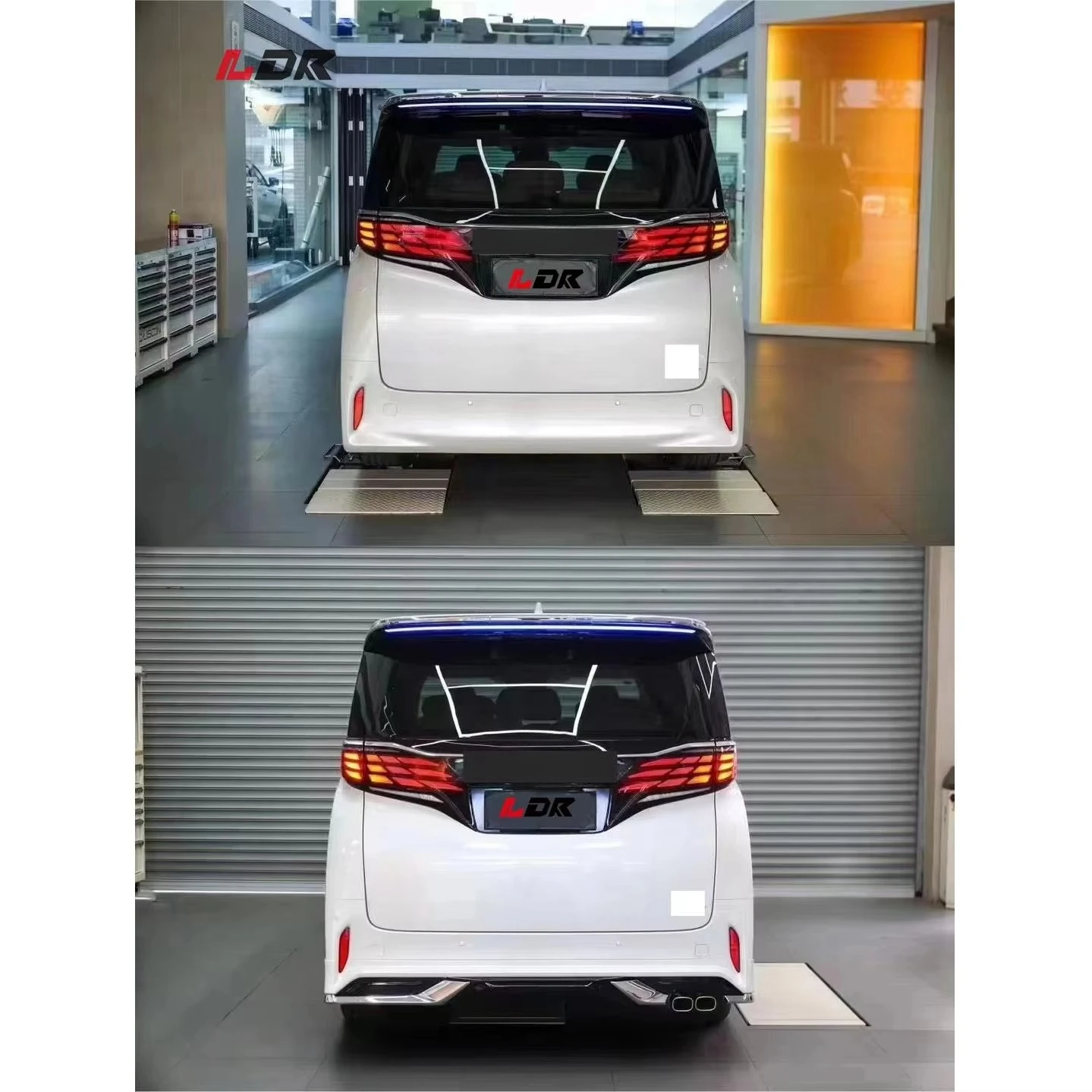 New Arrival Black LDR Brand Body Kit for Alphard 2023-2025 40 Series Modellista Style Front/Rear Bumper Upgrade ABS Clips