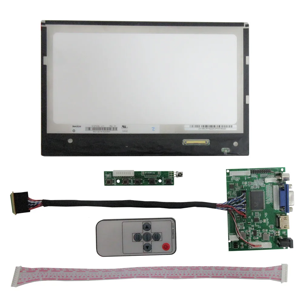 Imagem -03 - Polegada 1280*800 Ips Tela Lcd Monitor Vga 2av Hdmi-placa de Driver de Controle Compatível para Computador Computador Tela Secundária 10.1