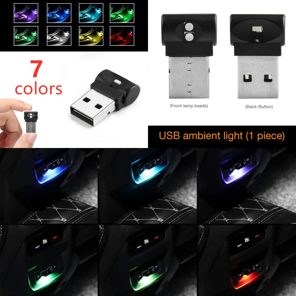Мини-USB светодиодный внутренний атмосферный светильник автомобиля для Renault Latitude Laguna Frendzy 20 Megane Kadjar Sand-up Ondelios Thalia