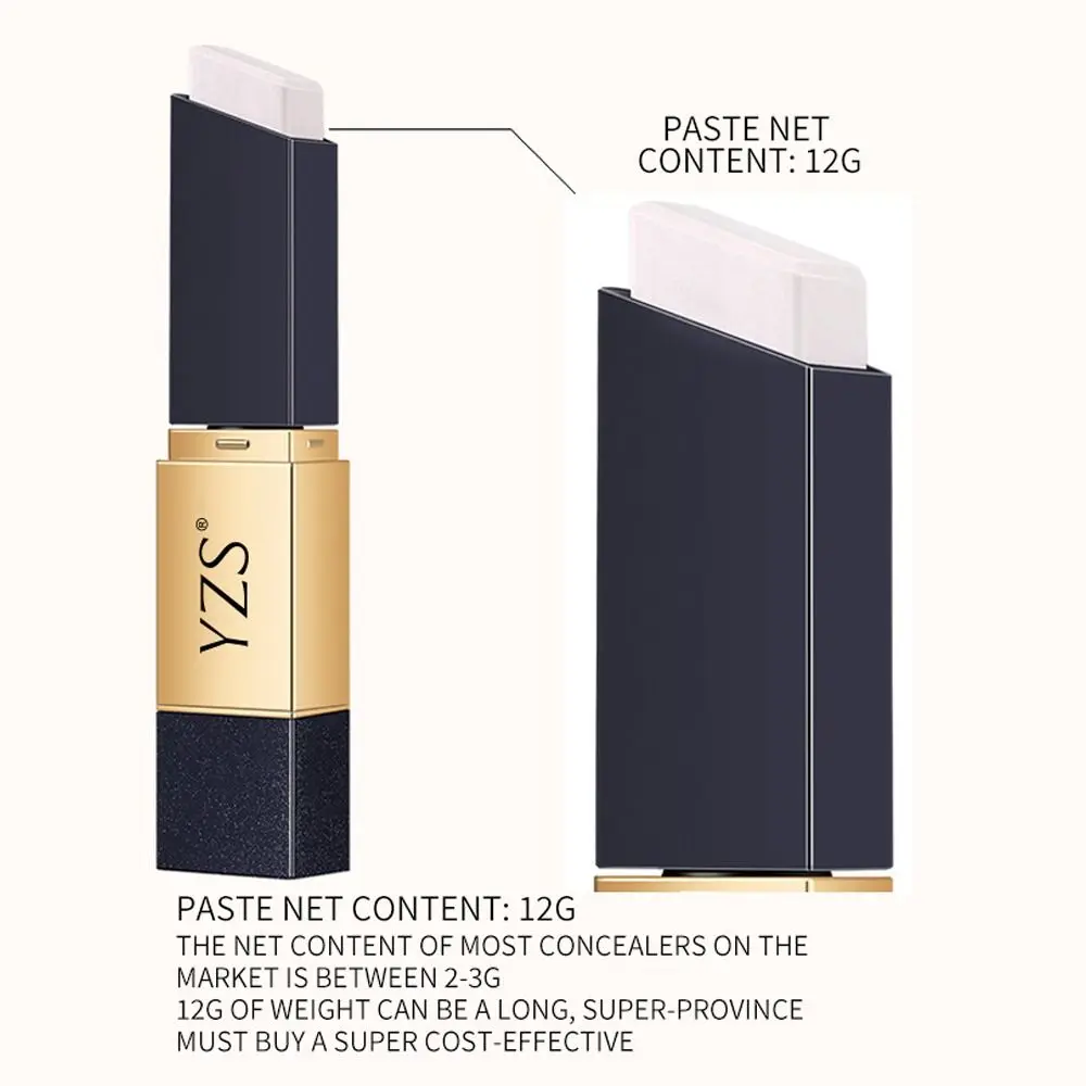 New Double-Sided Concealer Stick With Brush 2-In-1 Foundation Stick Under Eye Concealer Facial blemishes Acne Marks Makeup Tool