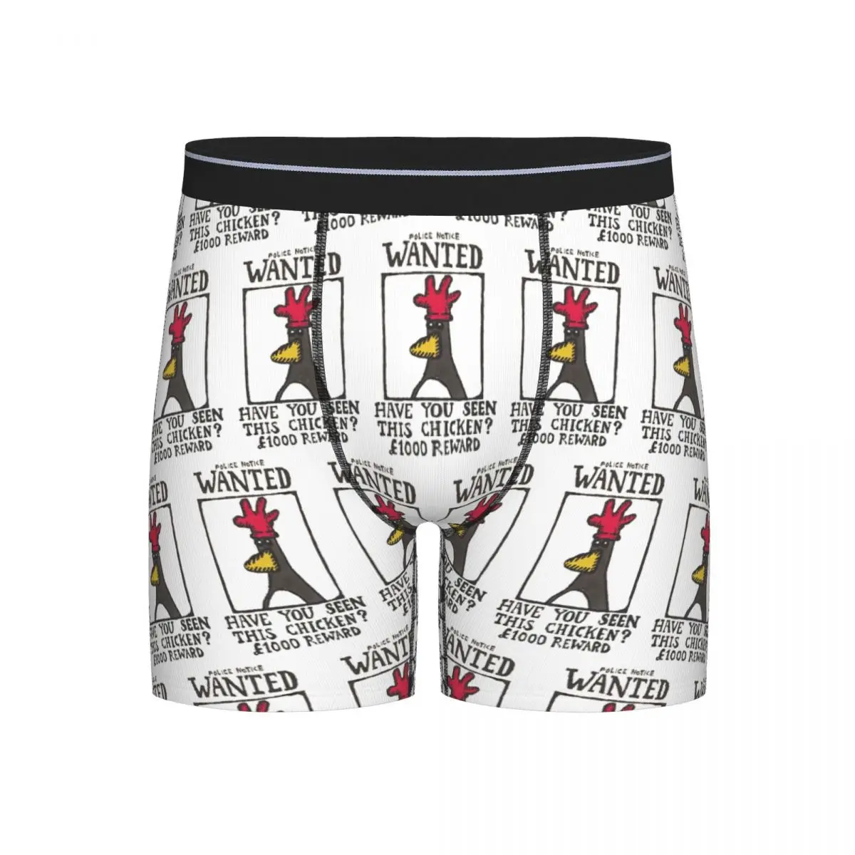 

Длинные трусы-боксеры, шорты, трусы с курицей, мужское вентилируемое нижнее белье для мужчин, подарок бойфренду