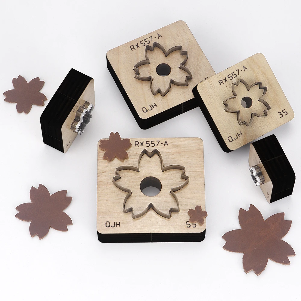 Picture 4: 1Pcs Precision Faux Leather Cutting Die - Sakura Flower Petal Die Cutting Tool,Sharp & Durable Craft Tool for DIY Leatherworking