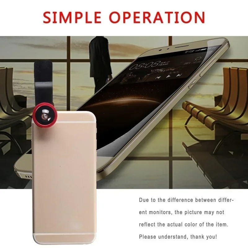 Clip On Phone Camera 3 In 1 0.67x Wide Angle Macro Fish Eyes Lens Smartphone Fisheye Lens Photography Kit For iPhone Samsung Mi