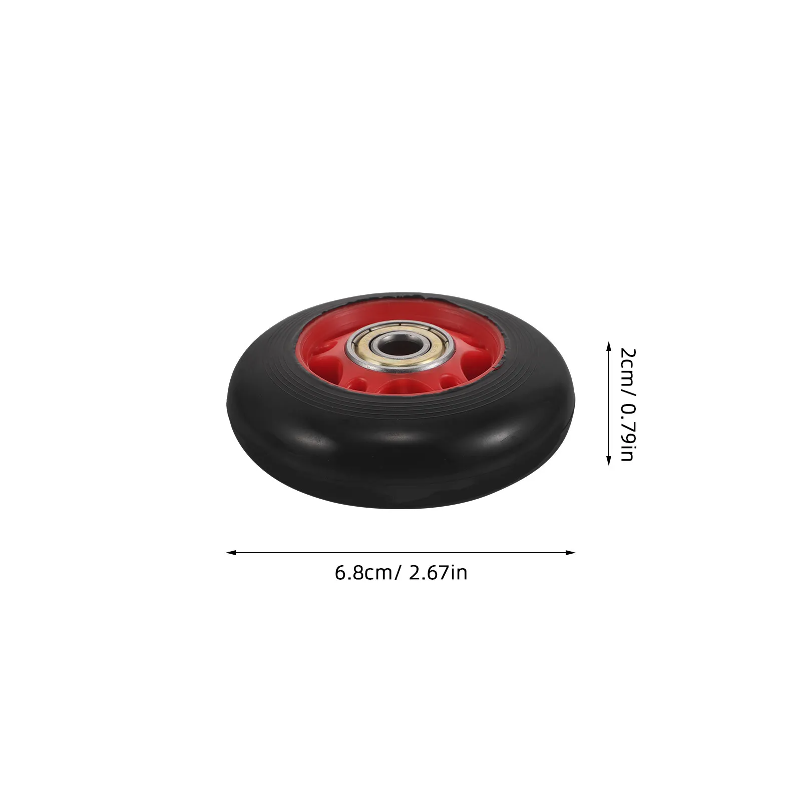 6Pcs Treadmill Replacement Wheels 8Mm Shaft Hole High Load Capacity Wear Resistant Gym Pulley Wheels for Fitness Bike Climber
