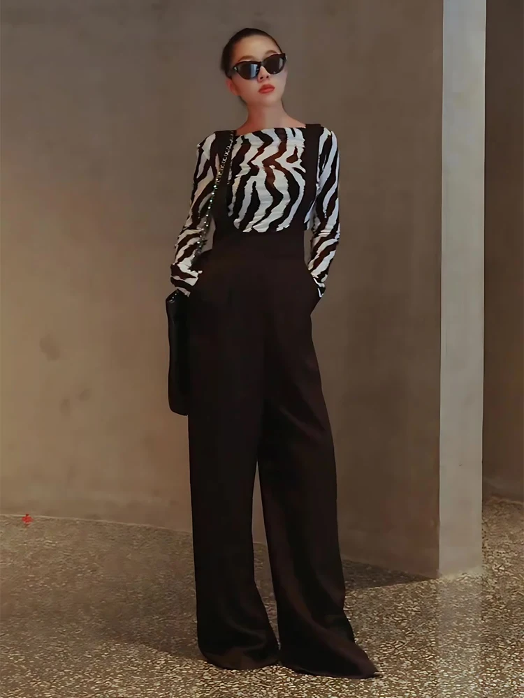 

Женские летние брюки Bla-Piece: Новинка, легкие, элегантные, трендовые, с высокой талией, широкими штанинами, для офиса, в корейском стиле