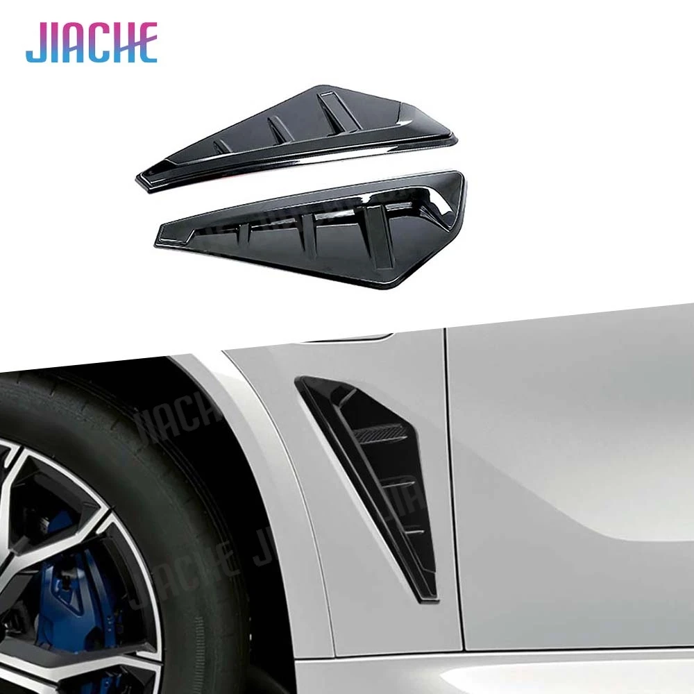 

2PCS/Set Carbon Fiber Front Bumper Side Covers Fenders Air Vents Trims Door Protector Plates for BMW X5 G05 M Sport 2019 + ABS