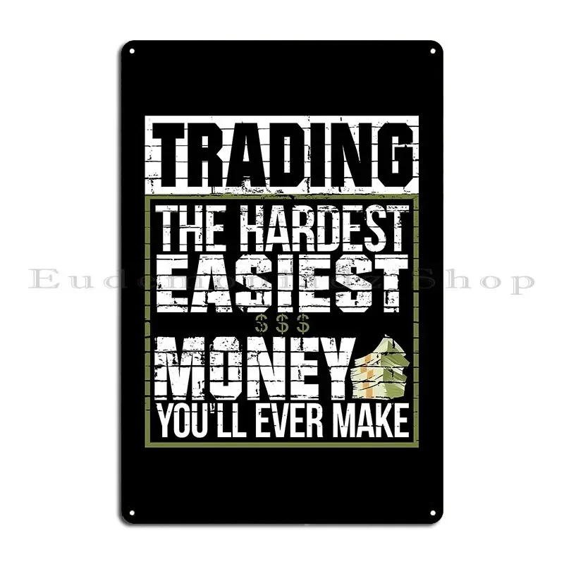Funny Vintage Stock Market Husband Father Trading Master Metal Sign Custom Wall Decor Custom Garage Plaques Tin Sign Poster