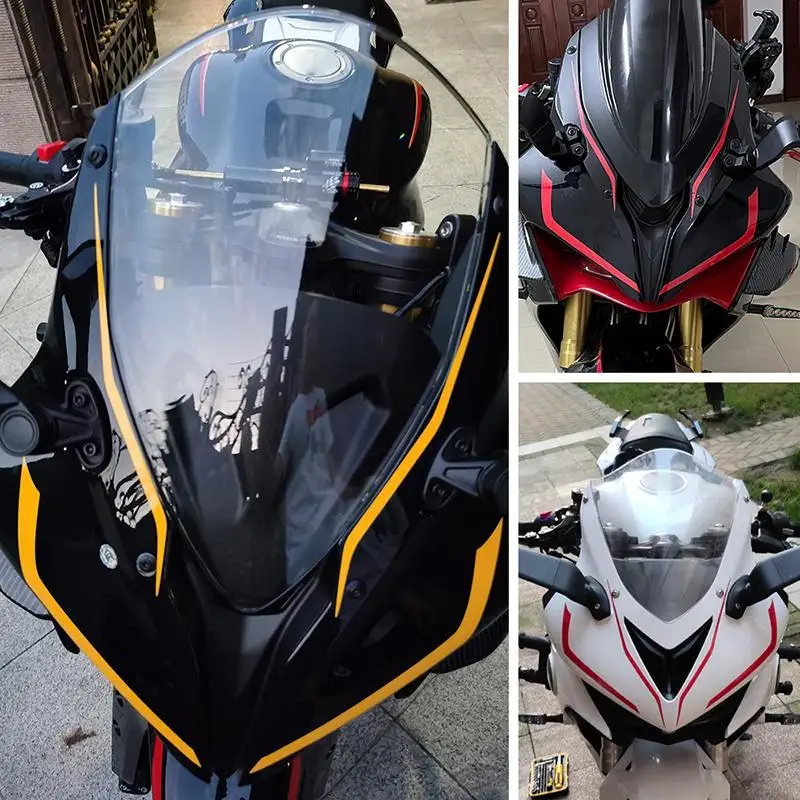 New For 600 350 250 Front End Stickers Waterproof Sunprotection Reflective Motorcycle Modification Stickers Accessories