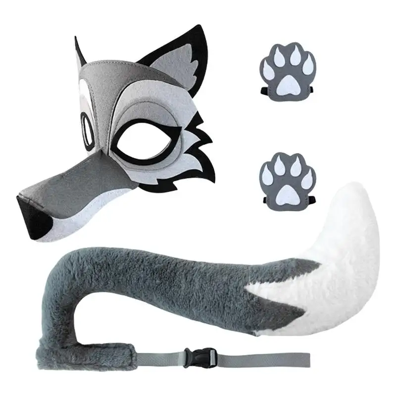 

Костюм волка, забавная одежда для косплея, дышащий костюм для косплея серого волка, реквизит для фотосессии для праздничных мероприятий, школьных игр