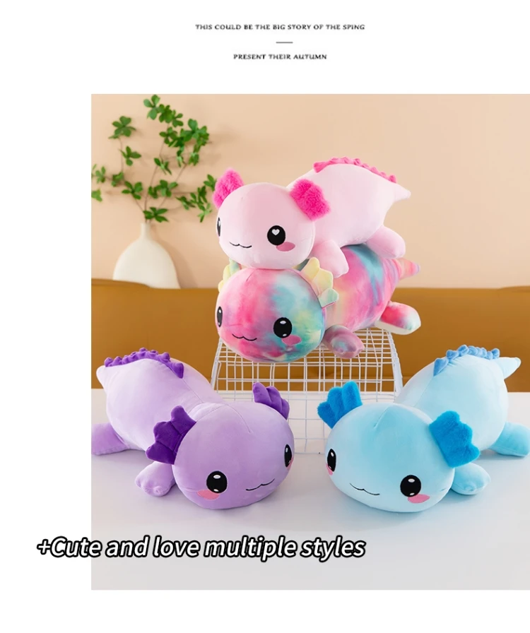 Neues grenzüberschreitendes mexikanisches Axolotl-Plüschtier in vier Farben – das perfekte Geburtstagsgeschenk und ein unverzichtbares Party-Mitbringsel – Detail 4